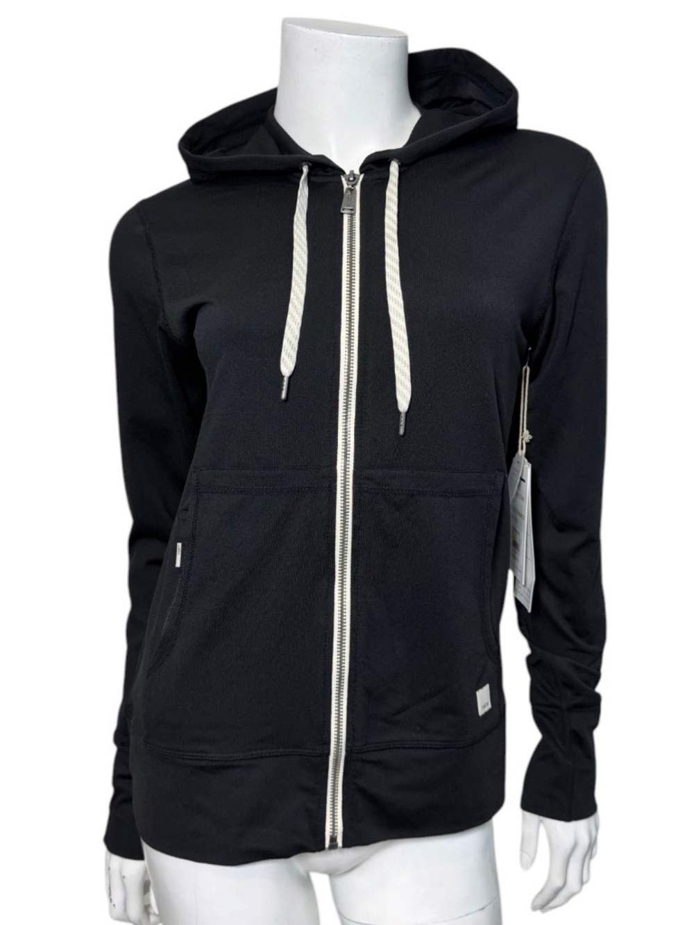 NWT Vuori Halo Performance Hoodie Black Zip Up Jacket VW201 Womens XS